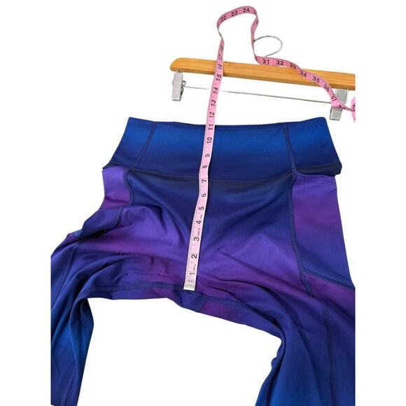 Victoria’s Secret On Point Flow Leggings Purple Galaxy Print Womens Size 12 - Picture 5 of 6